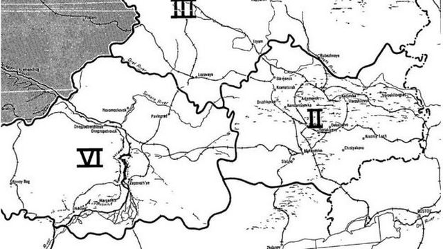Зона II - найлояльніші СРСР райони Донбасу на американській карті 