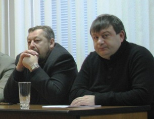 Два черкаські соціалісти: Олексій Малиновський та Олександр Радуцький. Останній представляє соціалістів у Черкаській міськраді.
