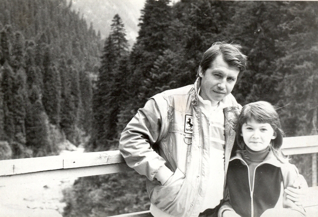 1986 рік. З дочкою Владиславою