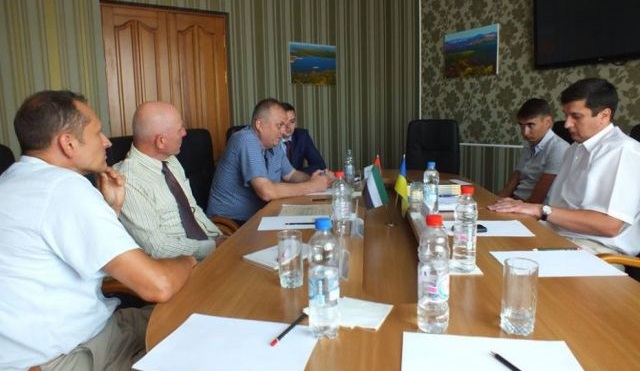 Зустріч Майкла Баєра, власника німецької компанії «Forester Consultants», із його партнером Володимиром Масюком в Черкаській ОДА