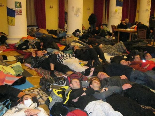 У КМДА відпочивають солдати Майдану