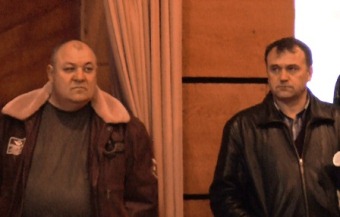 Депутат облради від «Батьківщини» Михайло Мушієк (зліва) та керівник черкаської об’єднаної опозиції Леонід Даценко (справа)
