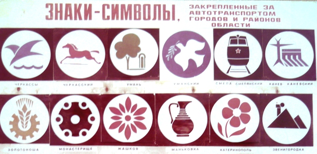 Тепер за цими символами можна вивчати радянське минуле черкаських районів