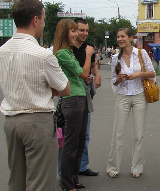 Учасник праймерізу "Сильної України" Вікторія Чубань порівнює спілкування з виборцями з екзаменом