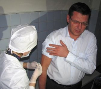 Як дбати за здоров’я, Сергій Одарич показує на власному прикладі. На початку цієї зими він зробив щеплення від грипу