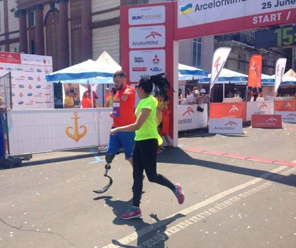 Вадим Мазніченко біг напівмарафон заради спортивного протезу для ветерана РУВ 