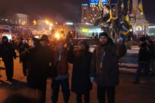 На київському Майдані. Фото з соцмережі «Фейсбук»