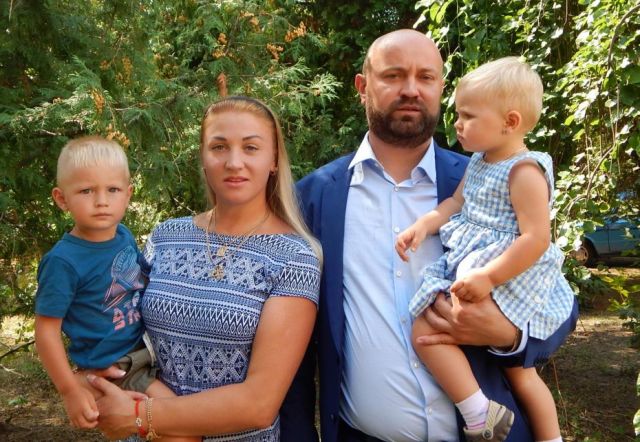 Григорій Петрович Душейко зі своєю сімєю на святі