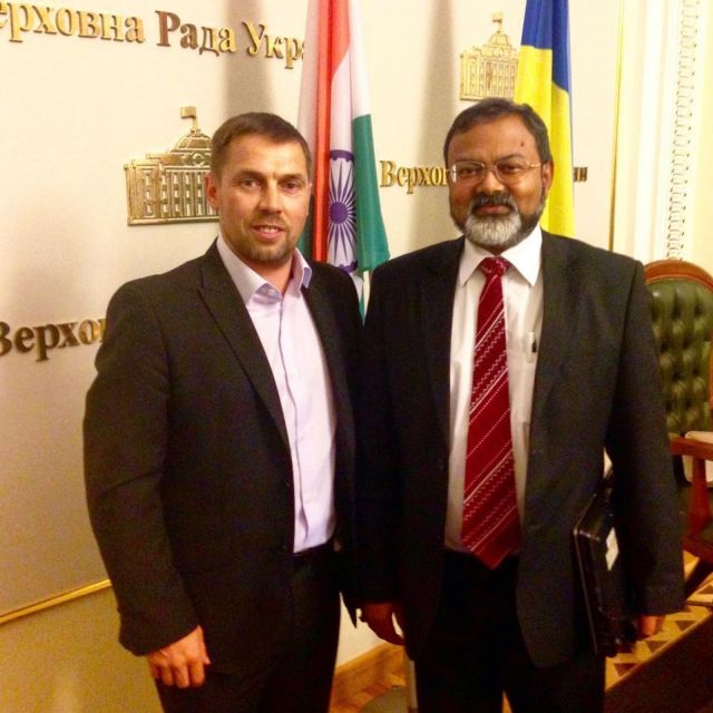 Олег Островський з послом Індії в Україні