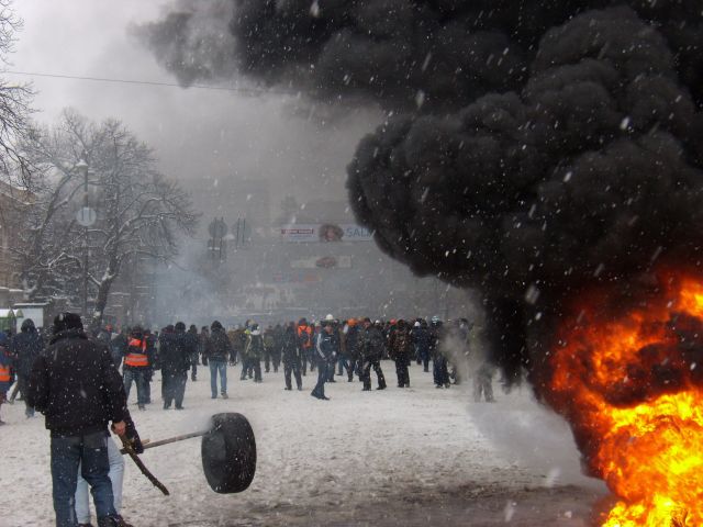 «Гарячі» події на майдані Грушевського