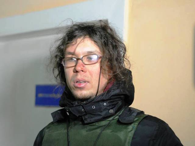 Польський журналіст Сергій Марчук звернувся по медичну допомогу в черкаську лікарню (фото В'ячеслава Ромодана)