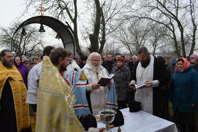 Освячення куполу та дзвонів храму у с. Бакаєве