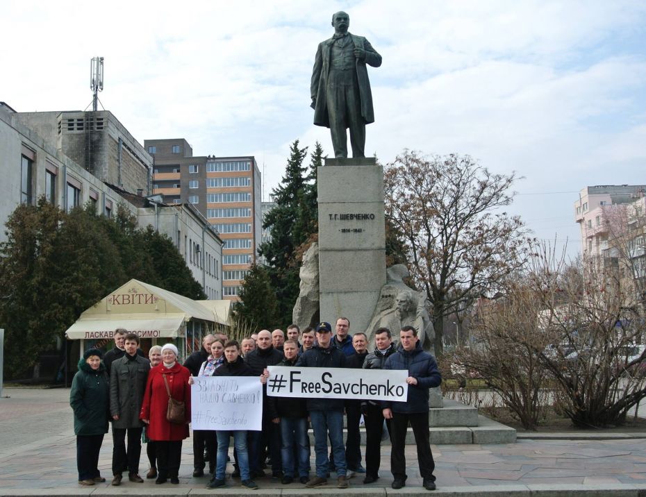 Черкащани також провели акцію на Театральній площі