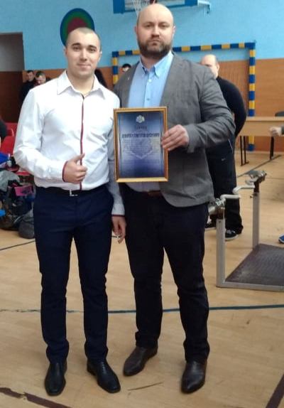Організатор турніру« Кубок Спарти UPC»,  Олег Литвиненко з президентом СК ВІКІНГ Григорієм Душейком