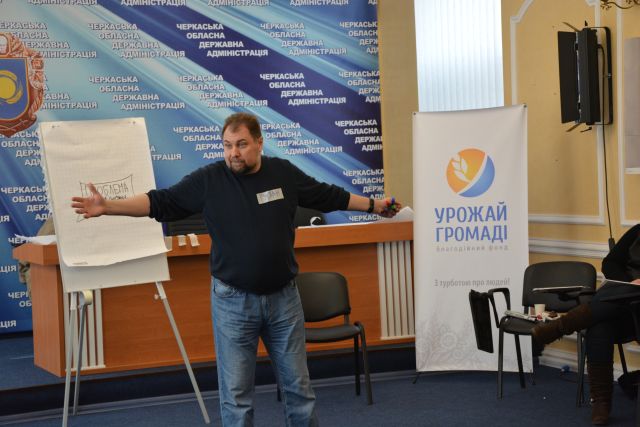 Руслан Краплич під час тренгу в Черкасах