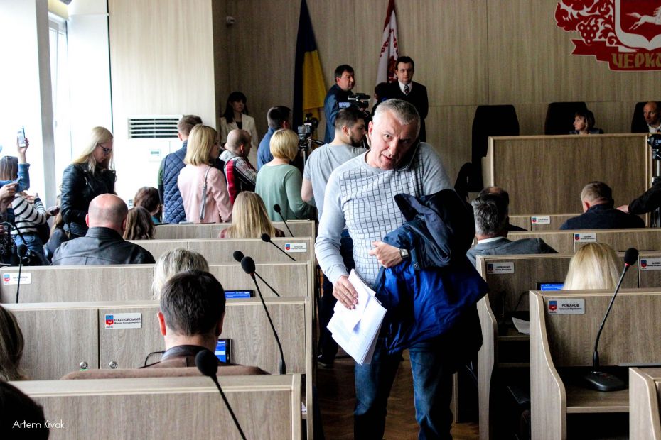 Соратник екс-мера Черкас Одарича Олександр Згіблов - фото Артема Ківака