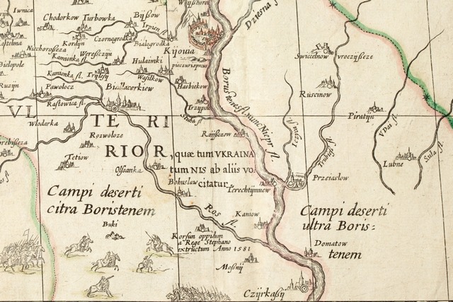 Середнє Подніпров’я на карті Радзивіла (1613)