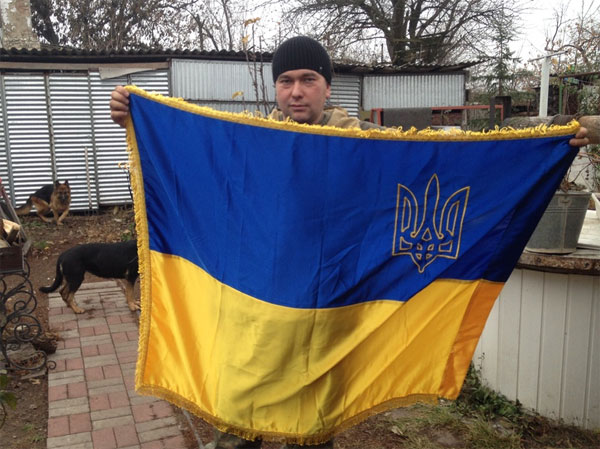 Ще один прапор «Кузнєца», який він возить з собою