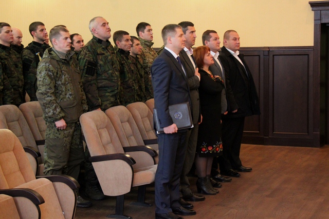 Урочистості з нагоди повернення співробітників УСБУ із зони АТО