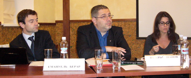дипломат Е.Берар, професор В.Іванов та журналістка І.Моро