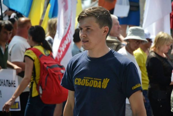 Юрій Ботнар на акції "Вставай, Україно!"