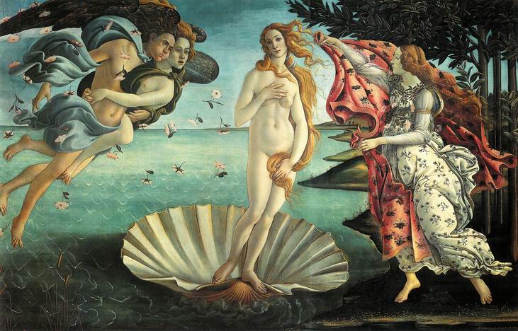 Найвідоміше творіння італійця Сандро Боттічеллі - "Народження Венери". Завдяки політичному шуму ім'я художника - на слуху у черкащан