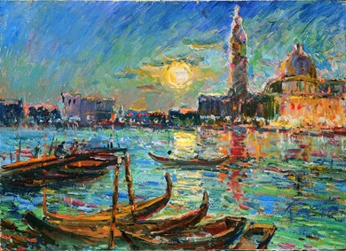 "Вечірня Венеція" - картина радянського художника Миколи Глущенка
