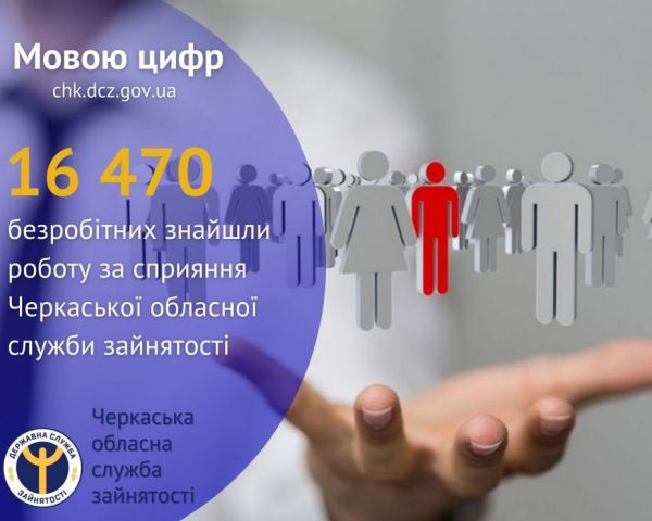 Понад 16400 безробітних знайшли роботу за сприяння обласної служби зайнятості